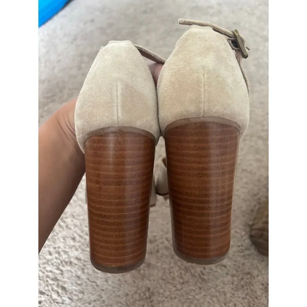 Soludos Collette heel in beige sz 7.5